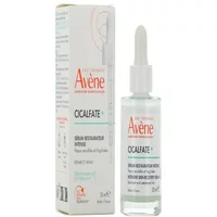 Avène Cicalfate Intense Repair Serum 30ml, clear glass bottle with dropper, white and orange packaging box.