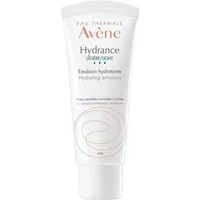 Avène Hydrance Light Hydrating Emulsion 40ml in white tube with orange and blue text, featuring a swirl design.