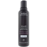 Dark purple bottle of Aveda Invati Advanced Exfoliating Light Shampoo, 200ml, with white text and black cap.