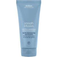 Aveda Smooth Infusion Anti-Frizz Conditioner 200ml in a light blue tube with white text and flip-top cap.