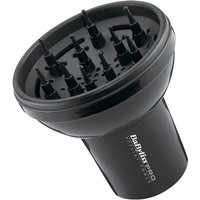 Black BaByliss Pro 3-in-1 Universal Diffuser with multiple prongs and a wide, round attachment base.