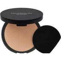 bareMinerals BAREPRO powder foundation in black compact with mirror and applicator, shade Medium 32 Cool.