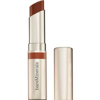 bareMinerals Dewy Lip Gloss-Balm in Grateful, sleek beige tube with brownish tint, 2.3g size.
