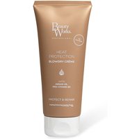 Copper tube of Beauty Works Blowdry Crème 250ml with white text and flip-top cap.