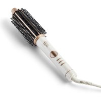 White Beauty Works XXL Volume Hot Brush with ceramic barrel and bristles, gold accents, and a power cord.