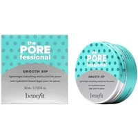 Benefit The Porefessional Smooth Sip Moisturiser 50ml, teal polka dot jar with matching box, silver accents.