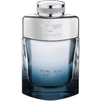 Bentley For Men Azure Eau De Toilette 100ml, silver cap, gradient blue glass bottle with Bentley logo.
