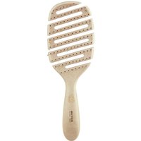 Beige Beter Flexible Hair Brush with wide, vented design and ergonomic handle.
