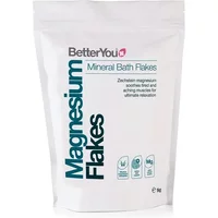 BetterYou Magnesium Flakes 1kg in a white resealable bag with blue and black text.