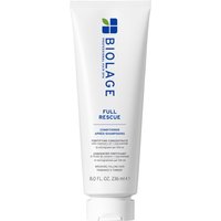 Biolage Full Rescue Conditioner 236ml in a white tube with blue and green logo, blue text, and flip-top cap.
