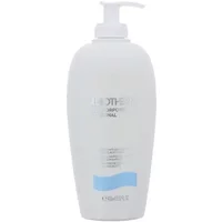 White Biotherm Anti-Drying Body Milk 400ml bottle with pump dispenser and blue label accent.