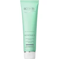 Green tube of Biotherm Biosource Fresh Foam Hydra Toning Cleanser, 150ml, with white cap and silver accents.