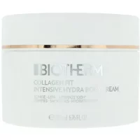 Biotherm Collagen Fit Intensive Hydra Body Cream 200ml, white jar with gold stripe and silver text.