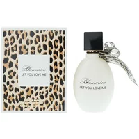 Blumarine Let You Love Me Eau De Parfum 50ml, white oval bottle with black cap, leopard print box.