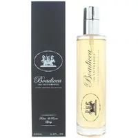 Boadicea the Victorious Chariot Room Fragrance 200ml, clear bottle with silver cap, black box packaging.