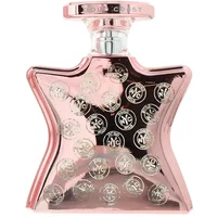 Pink star-shaped Bond No 9 Gold Coast Eau De Parfum bottle with silver logo pattern, 100ml.