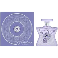 Lavender Bond No 9 perfume bottle with dove design, matching box with circular pattern, 100ml Eau De Parfum.