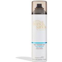 White Bondi Sands Self Tanning Mist can with black cap, blue label, and gold logo, 250ml size.
