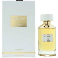 Boucheron Oud De Carthage Eau De Parfum 125ml, clear glass bottle with gold accents, white cap, and matching box.