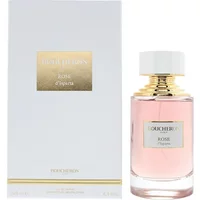 Boucheron Rose d'Isparta Eau De Parfum 125ml, pink liquid in clear bottle with gold accents, white cap, elegant box.