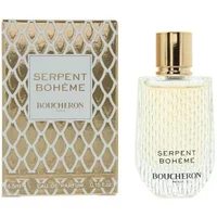 Boucheron Serpent Boheme Eau De Parfum 4.5ml, gold cap, textured glass bottle, with matching gold-patterned box.