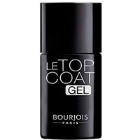 Black Bourjois Le Top Coat Gel bottle with white text and glossy finish.