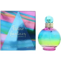 Colorful round bottle of Britney Spears Festive Fantasy Eau De Toilette, 100ml, with a matching vibrant box.