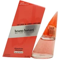 Bruno Banani Absolute Woman Eau De Parfum 30ml, pink cone-shaped bottle, matching pink box with silver band.