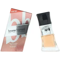 Bruno Banani Magnetic Woman Eau De Toilette 30ml, clear bottle with black cap, pink box with bold branding.