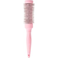 Pink brushworks 35mm radial vent brush with a cylindrical barrel and vented design for styling and drying hair.