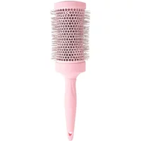 Pink Brushworks HD Radial Vent Brush 55mm with a cylindrical barrel and vented design for styling.