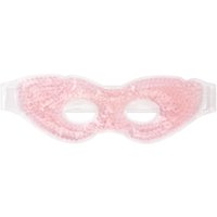 Pink brushworks Spa Gel Eye Mask with adjustable white strap and cooling gel beads.
