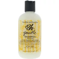 Bumble and bumble Gentle Shampoo 250ml, cream bottle with black cap, yellow label with black text.
