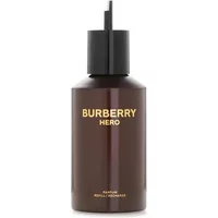 Brown Burberry Hero Parfum 200ml refill bottle with black cap and gold text.