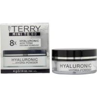 By Terry Hyaluronic Hydra-Powder 8HA, 4g jar with black lid, next to a matching box labeled "Mini to Go."