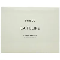 Byredo La Tulipe Eau De Parfum 100ml, minimalist white box with black text and simple design.
