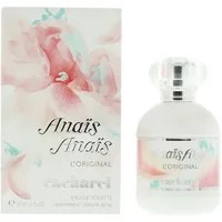 Cacharel Anais Anais Eau De Toilette 50ml, white bottle with floral design and matching box.
