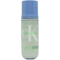 Calvin Klein CK Silky Coconut Hair & Body Perfume Mist, clear bottle with blue cap, 236ml.