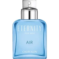 Blue Calvin Klein Eternity Air For Men Eau De Toilette bottle with silver cap, 100ml size.