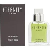 Calvin Klein Eternity Men Eau De Parfum 30ml, clear bottle with silver cap, green fragrance, black box packaging.