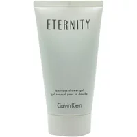 White tube of Calvin Klein Eternity Shower Gel 150ml with black text and minimalist design.