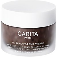Carita Urban Rescue Renovateur Visage dry scrub, 15ml, in a white and brown jar with silver text.