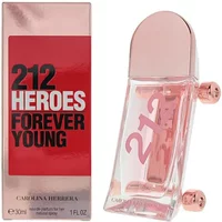 Carolina Herrera 212 Heroes Forever Young perfume 30ml in skateboard-shaped pink bottle with matching box.