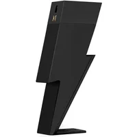 Black lightning bolt-shaped bottle of Carolina Herrera Bad Boy Le Parfum Eau De Parfum 150ml.