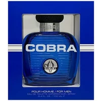 Blue Carroll Shelby Cobra Eau De Toilette bottle with black cap and silver logo, 100ml, in a blue box.