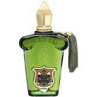 Green Casamorati Fiero Eau de Parfum bottle with gold cap and tassel, ornate label on front.