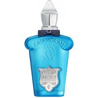 Blue Casamorati Mefisto Gentiluomo Eau de Parfum bottle with silver cap and embossed logo, 100 ml men's citrus perfume.