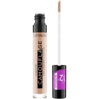 Catrice Liquid Camouflage Concealer 020 Light Beige, beige tube with black cap and wand applicator.
