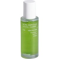 CELIMAX The Real Noni Energy Ampoule, 50ml, green bottle with white cap and calming radiance label.