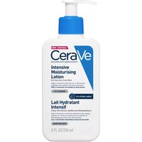 CeraVe Intensive Moisturising Lotion 236ml, white bottle with blue pump and label, hydrating formula for dry skin.